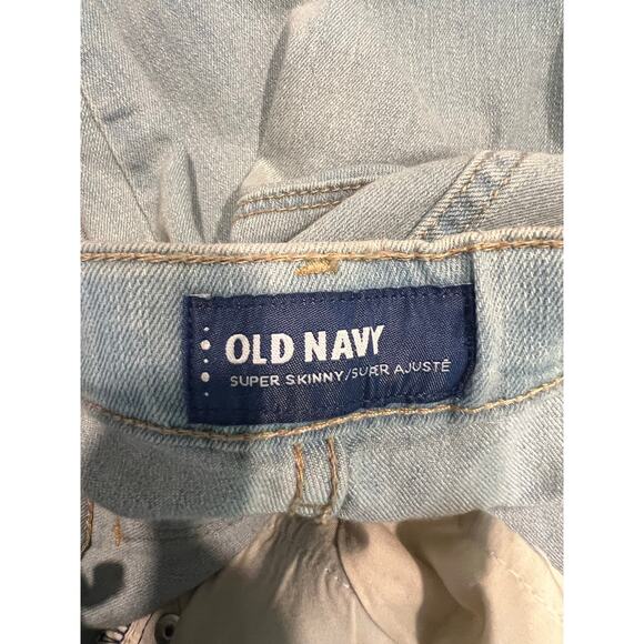 NWT Old Navy Super Skinny Jeans Light Wash Size 12 Tall JL - Picture 5 of 13
